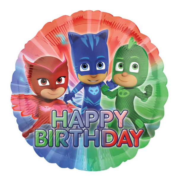 PJ Masks Happy Birthday Foil Balloon - بالون على شكل شخصيه كرتونيه