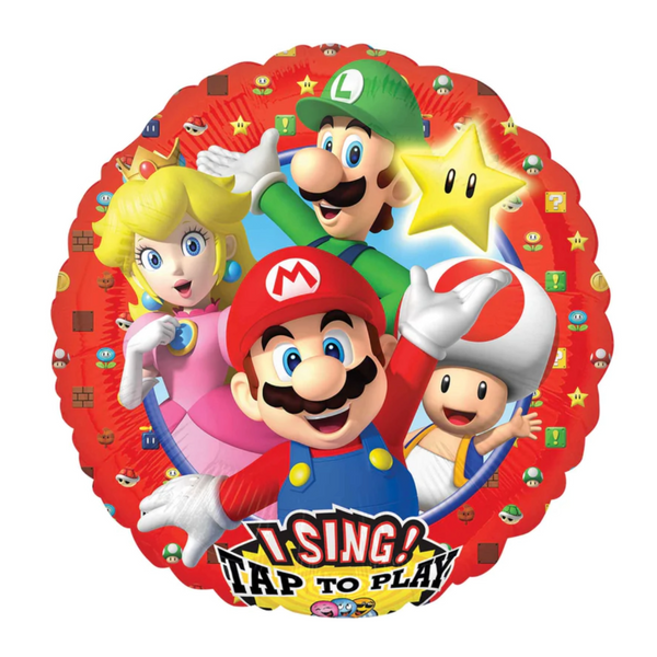 Super Mario Brothers Sing a Tune Jumbo Balloon- بالون على شكل شخصيه كرتونيه