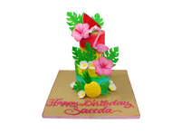 Flamingo Tropical  Birthday Cake -  كيكة الفلامنغو