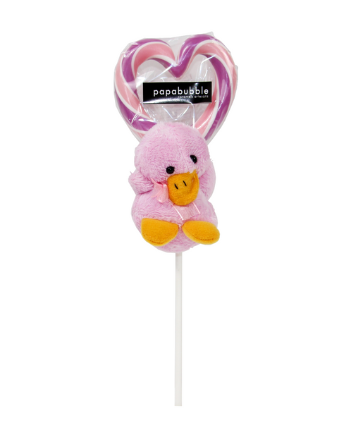 Open Heart Lollipop with Pink Toy -مصاصه مع لعبه