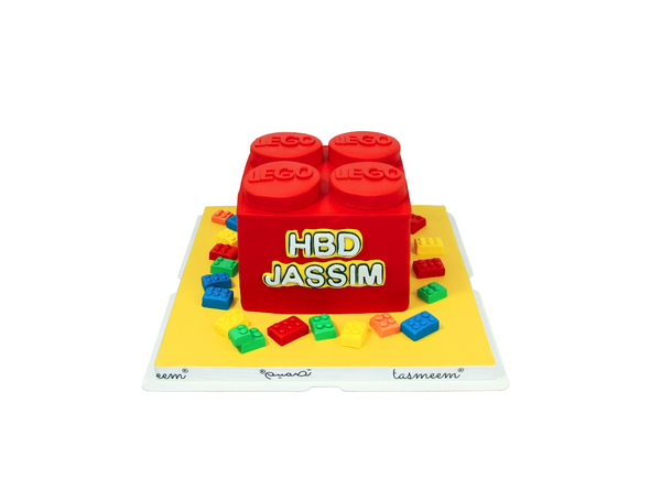 Building Block Birthday Cake -  كيكة يوم ميلاد