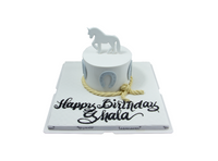 White Horse Birthday Cake - كيكة يوم ميلاد