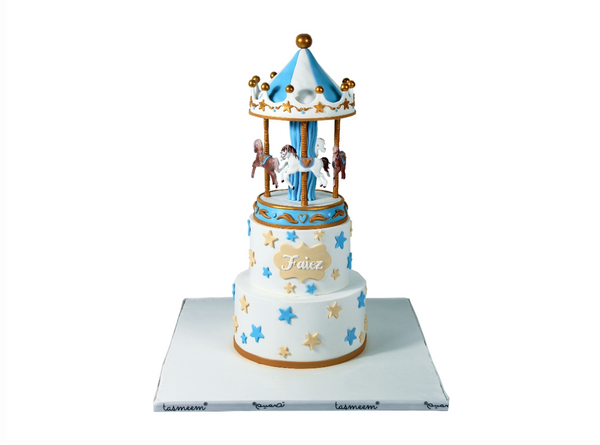 Carousal Birthday Cake -كيكة يوم ميلاد