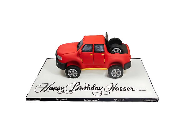 3D  Red Car Cake -  كيكة السيارة