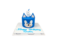 Blue Cartoon Character Cake - كيكة يوم ميلاد