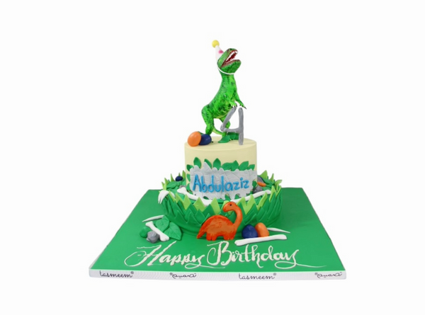 Dinosaur Theme Birthday Cake - كيكة يوم ميلاد