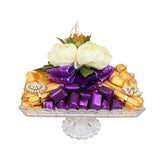 Purple and Golden Delight Chocolate Tray صينية شوكولاتة ب
