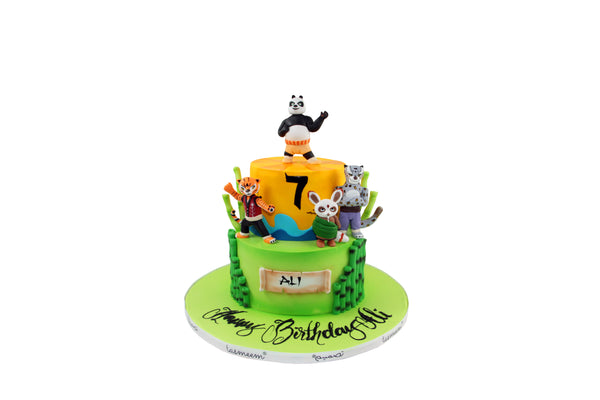 Two-Tiered Panda Birthday Cake - كيكة يوم ميلاد