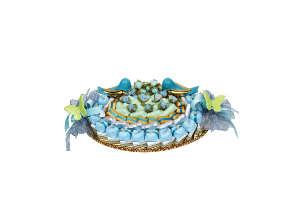 Ready-Made Chocolate Tray – Blue Bird صواني شوكولاتة
