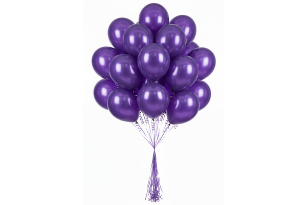 Set of 20 - Bright Purple Balloon مجموعه من ٢٠ – بالون بنفسجي فاتح مشرق