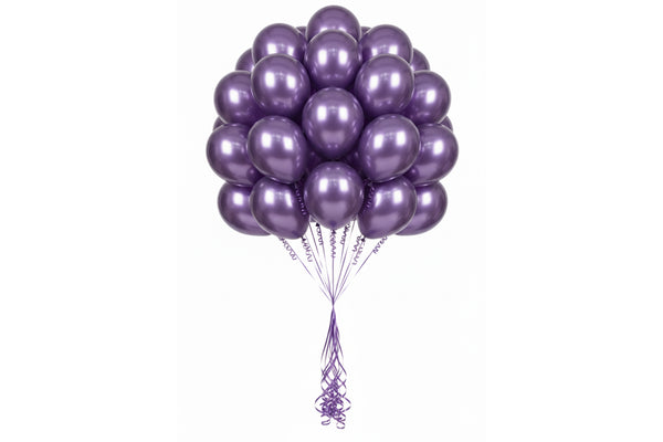 Set of 20 - Chrome Purple Balloon مجموعه ٢٠ بالونة كروم بنفسجي