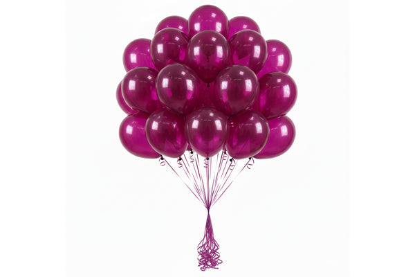 Set of 20 - Gemstone Burgundy مجموعه من ٢٠ بالون – بورجندي