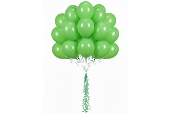 Set of 20 - Lime Green Balloon مجموعه من ٢٠ – بالون أخضر ليموني