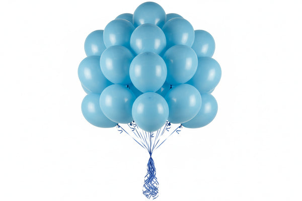 Set of 20 - Water Blue Balloon مجموعه من ٢٠ بالون – أزرق مائي