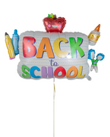 Back to School Icon Foil Balloon -بالونة العودة للمدرسة