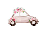 Bridal Car Shaped Foil Balloon بالون من الفويل على شكل سيارة العروس.