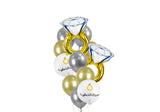 Engagement Balloon Bouquet - Ring مجموعه بالونات مبروك الخطوبة