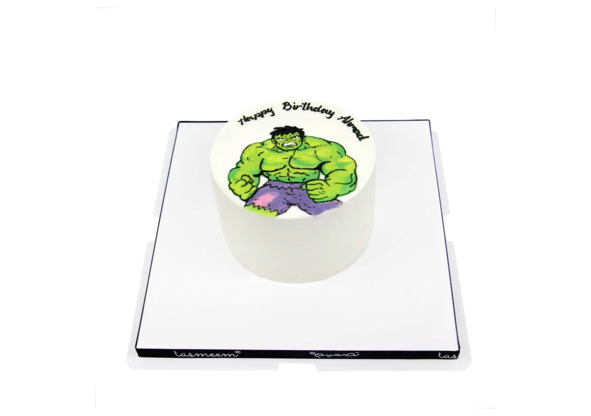 Green Superhero Birthday Cake كيكة عيد ميلاد البطل الخارق الأخضر – Tasmeem