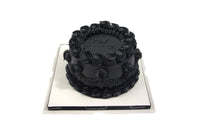 Black Round Birthday Cake -كيكة يوم ميلاد