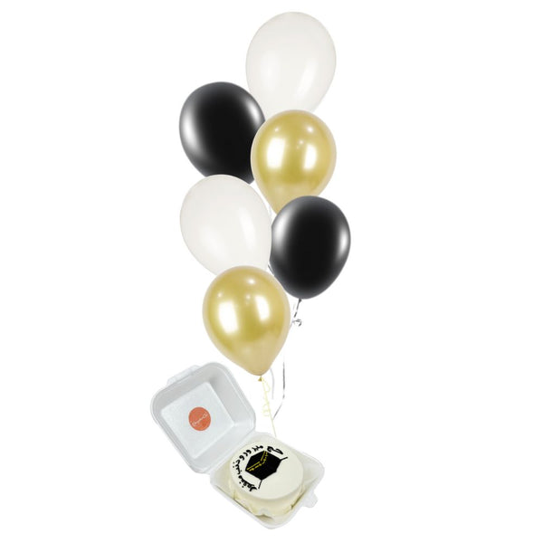 Combo - Hajj Mini Cake and Balloons مجموعه من ميني كيك للحج وبالونات