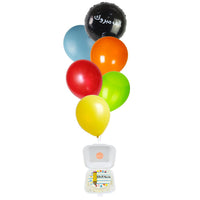 Combo - Success Achieved Mini Cake and Balloons مجموعه الف مبروك ، ميني كيك وبالونات