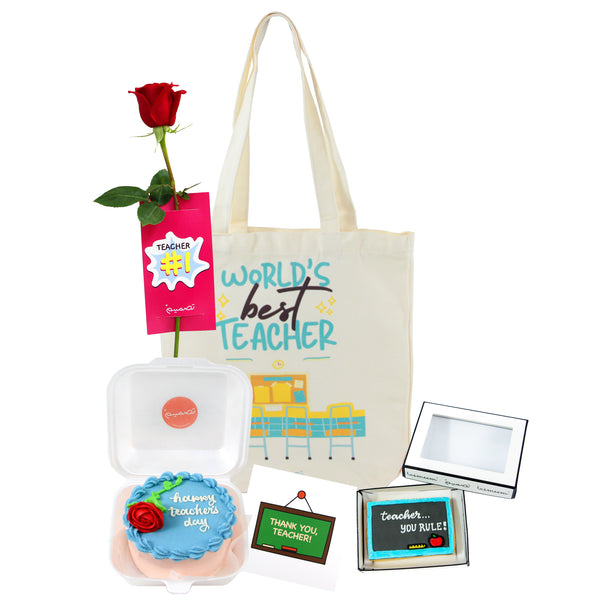 World's Best Teacher Gift Package Bag شنطه هدية "أفضل معلم في العالم"