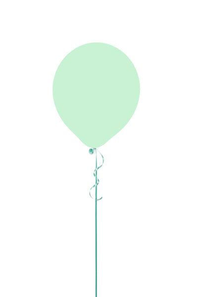 12" Macaron Mint Green Latex Balloon بالون لاتكس حجم ١٢ بوصه - اللون اخضر فاتح