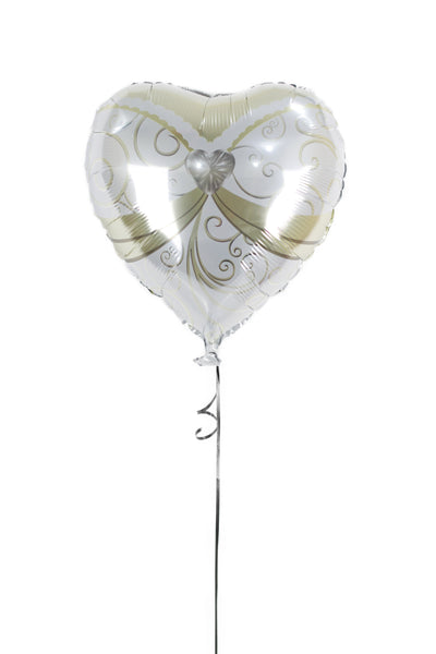 Heart Shaped Bride Dress Foil Balloon بالونه عروس