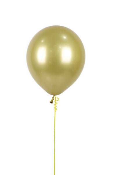 12" Chrome Gold Balloon  بالون لاتكس حجم ١٢ بوصة - اللون كروم ذهبي