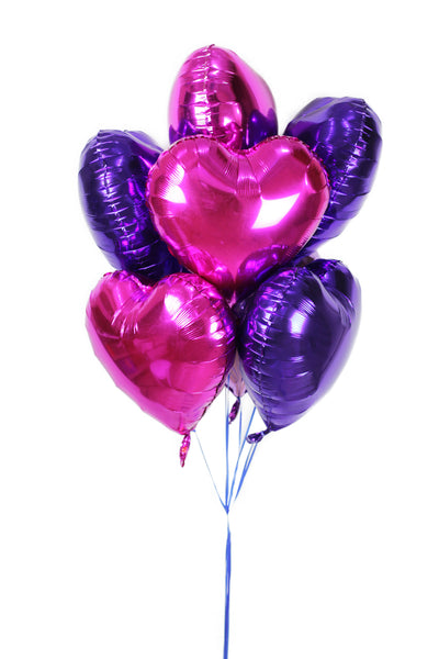 Hearts Foil Balloon بالونات على شكل قلوب