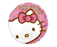 Hello Kitty Round Foil Balloon-بالون على شكل شخصيه كرتونيه