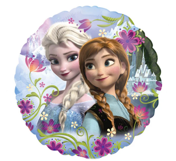 Frozen Anna & Elsa Foil Balloon-بالون على شكل شخصيه كرتونيه