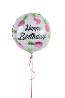 Happy Birthday Pink Pineapple Foil Balloon بالونه يوم ميلاد