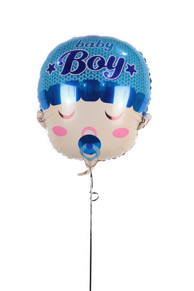 Baby Boy  Face Shaped Foil Balloon بالونه على شكل وجه مولود جديد