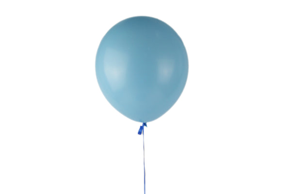 12" Water Blue Latex Balloon-بالونات الاتكس
