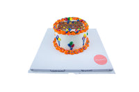 Retro Happy Birthday Cake- كعكة عيد ميلاد سعيد ريترو