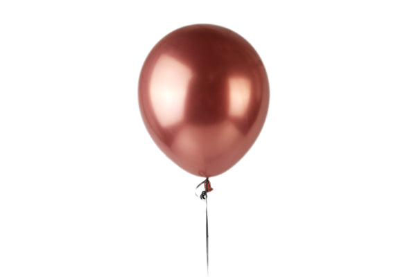 12" Chrome Rose Gold Balloon-بالونات الاتكس