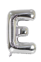 Letter "E" Silver Foil Balloon -حرف E سيلفر فويل بالون