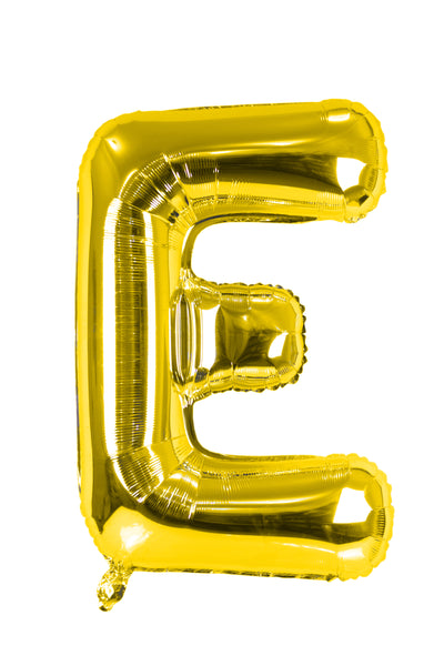 Letter "E" Gold Foil Balloon -حرف E ذهبى فويل بالون