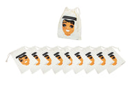 Garangao Boy Fabric Bag 10 Pieces ( Empty )-١٠ أكياس قماشية مفرغه