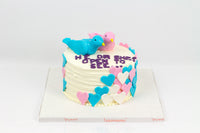 Blue or Pink! Gender Reveal Cake - كيكة الكشف عن جنس الجنين
