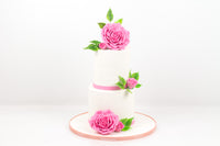 Two-Tier White Wedding Cake - كيكة زفاف