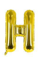 Letter "H" Gold Foil Balloon - حرف H ذهبى فويل بالون