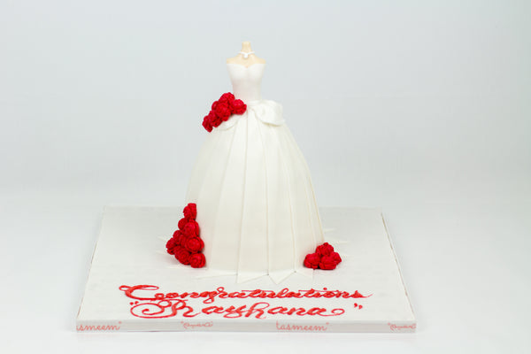 Bridal Dress Cake - كيكة فستان عروس