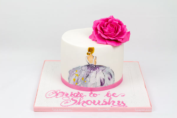 Bridal Shower Cake - كيكة عروس