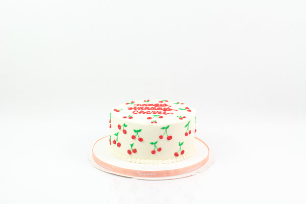 Cherry Birthday Cake  كيكة يوم ميلاد