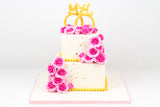 Flower Pearl Wedding Cake - كيكة زواج