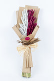 Qatar National Day Flower Bouquet بوكيه من القمح باللون الابيض و العنابي