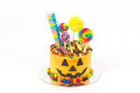 Halloween Candy Cake - كيكه على شكل يقطين مع حلويات