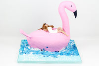 3D Flamingo Shaped Cake - كيكة الفلامنغو